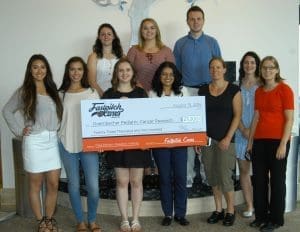 Fastpitch Cares Check Presentation to OHSU